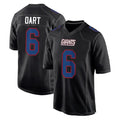 Friene NY.Giants #6 Jaxson Dart Player Carbon Fashion Limited Home Game Stitched Jerseys