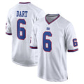 Friene NY.Giants #6 Jaxson Dart Player White Game Home Stitched Jerseys