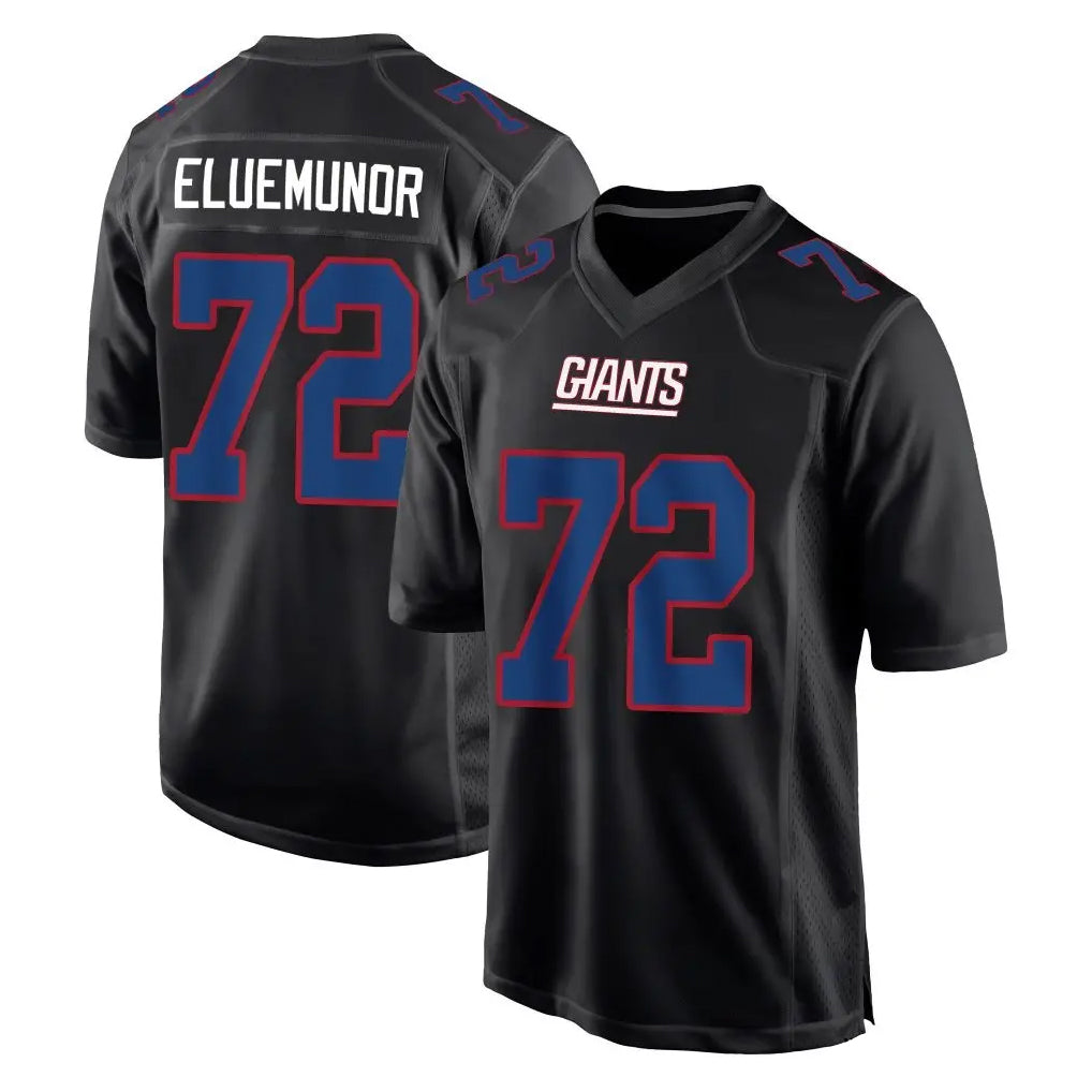 Friene NY.Giants #72 Jermaine Eluemunor Player Carbon Fashion Limited Home Game Stitched Jerseys