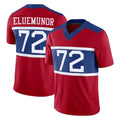 Friene NY.Giants #72 Jermaine Eluemunor Player Red Century Vapor F.U.S.E. Home Game Stitched Jerseys