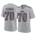 Friene NY.Giants #78 Andrew Thomas Player Gray Atmosphere Fashion Limited Game Stitched Jerseys