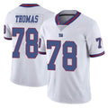 Friene NY.Giants #78 Andrew Thomas Player White Color Rush Home Game Stitched Jerseys