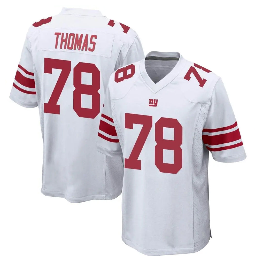 Friene NY.Giants #78 Andrew Thomas Player White Home Game Stitched Jerseys