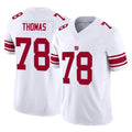 Friene NY.Giants #78 Andrew Thomas Player White Limited Vapor F.U.S.E. Home Game Stitched Jerseys