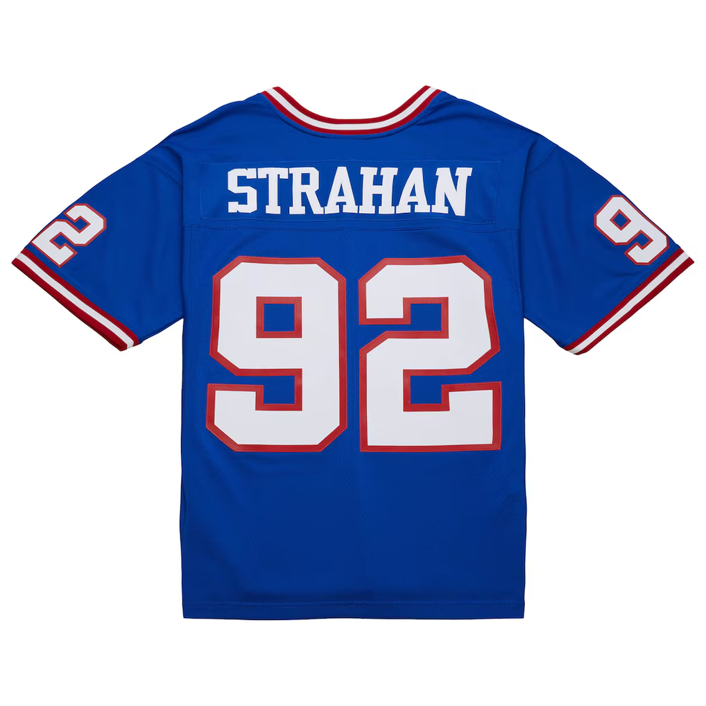Friene NY.Giants #92 Michael Strahan Mitchell & Ness Royal 1993 Legacy Replica Stitched Jerseys