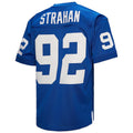 Friene NY.Giants #92 Michael Strahan Mitchell & Ness Royal Authentic Throwback Retired Player Stitched Jerseys