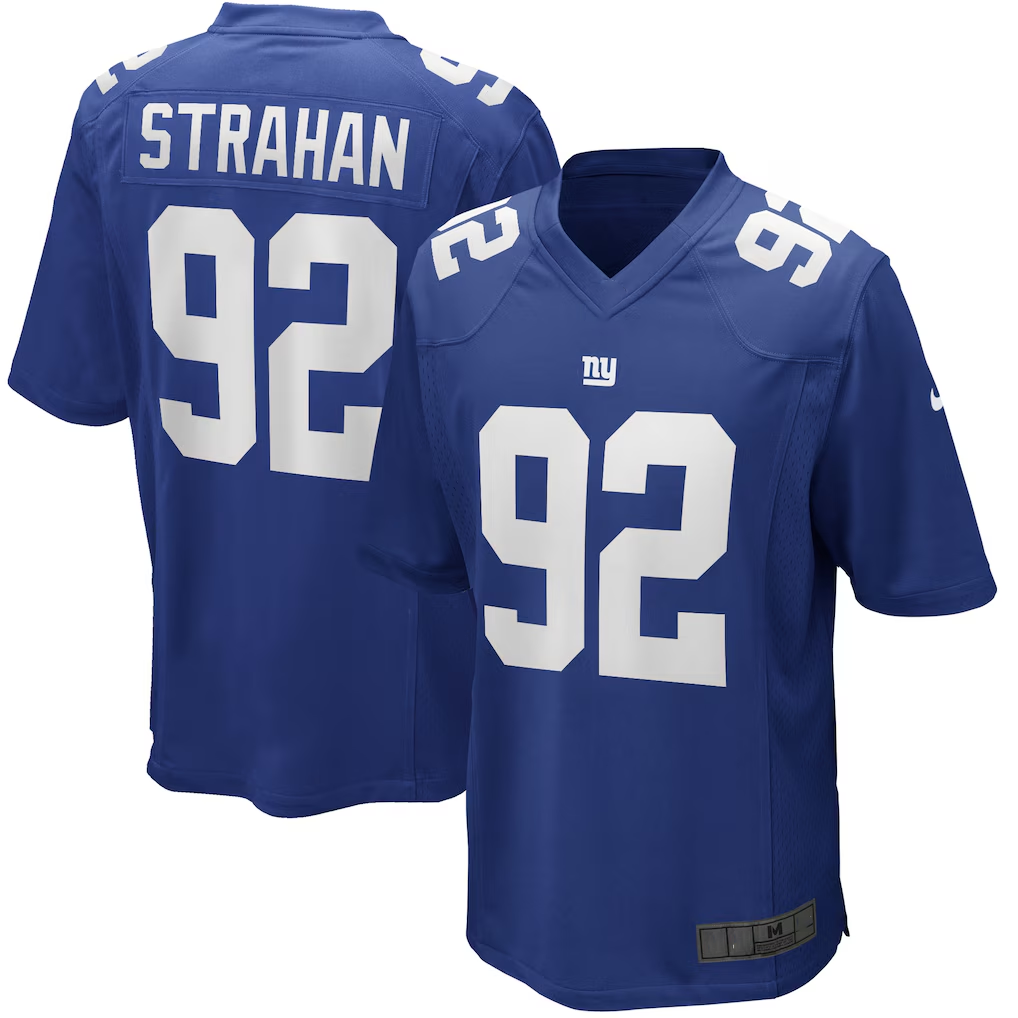 Friene NY.Giants #92 Michael Strahan Royal Game Retired Player  Stitched Jerseys