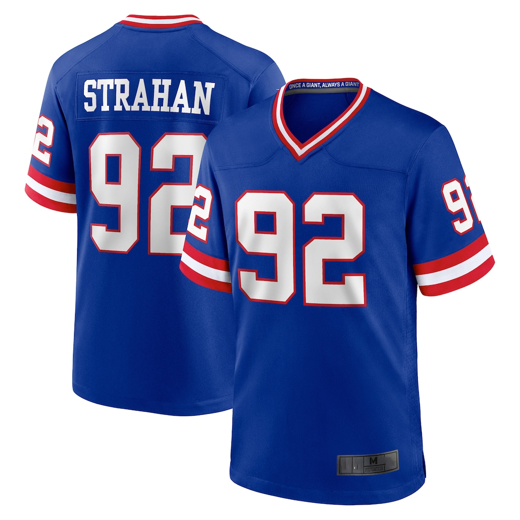 Friene NY.Giants #92 Michael Strahan Royal Retired Player Alternate Game Stitched Jerseys