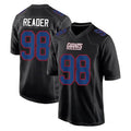 Friene NY.Giants #98 DJ Reader Player Carbon Fashion Limited Home Game Stitched Jerseys