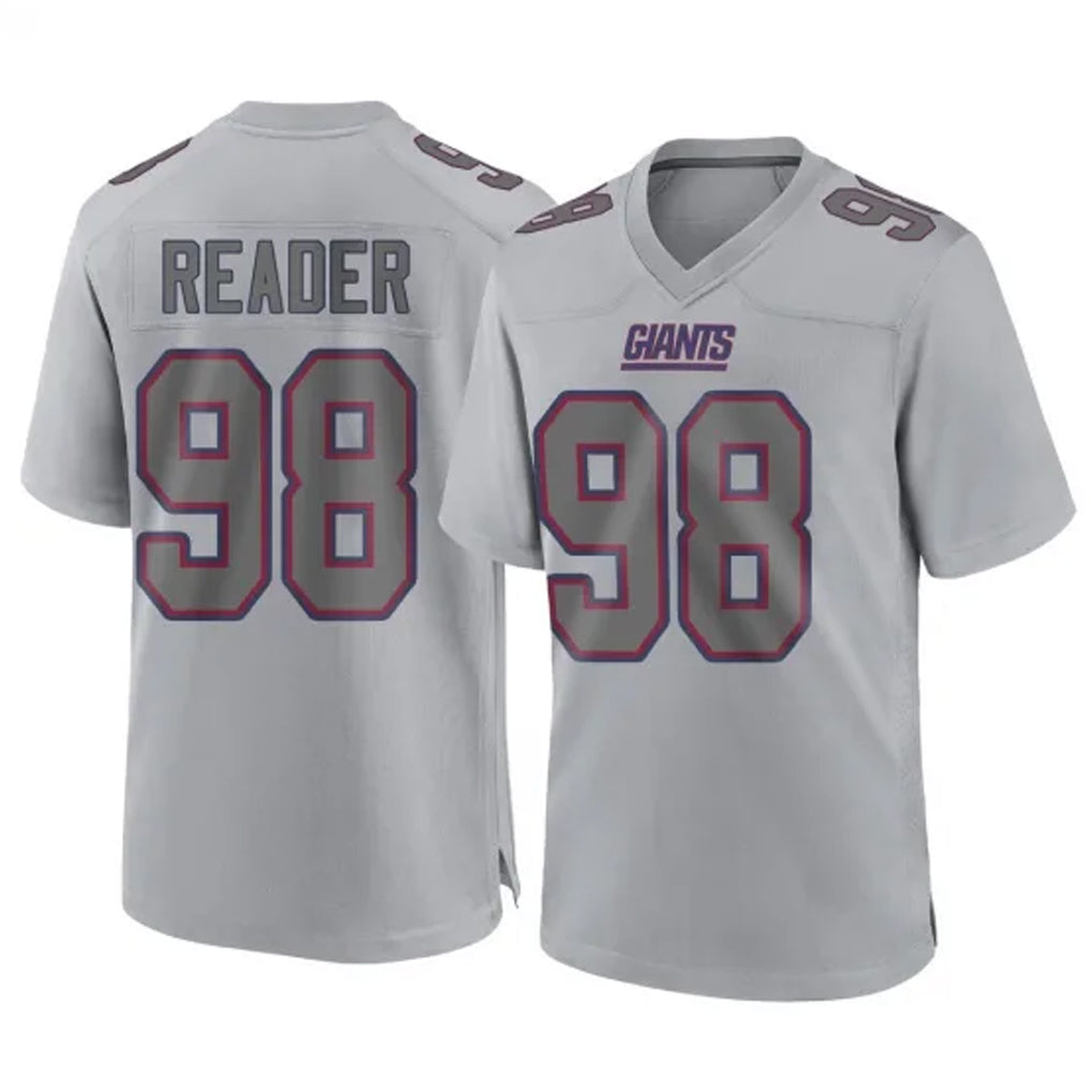 Friene NY.Giants #98 DJ Reader Player Gray Atmosphere Fashion Limited Game Stitched Jerseys