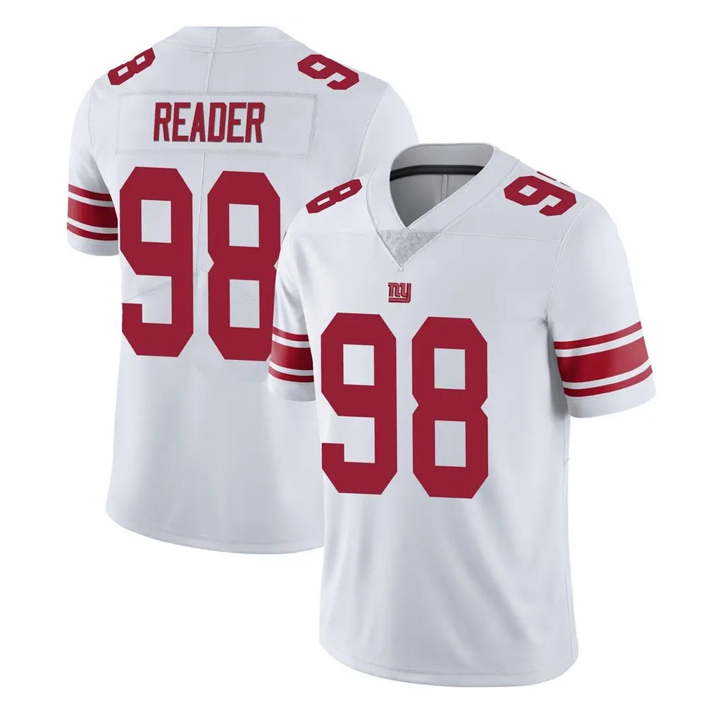 Friene NY.Giants #98 DJ Reader Player White Limited Vapor Untouchable Home Game Stitched Jerseys