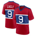 Friene NY.Giants #9 Lsaiah Likely Player Red Century Home Game Stitched Jerseys