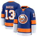 Friene NY.Islanders #13 Mathew Barzal Royal Home Premium Jerseys