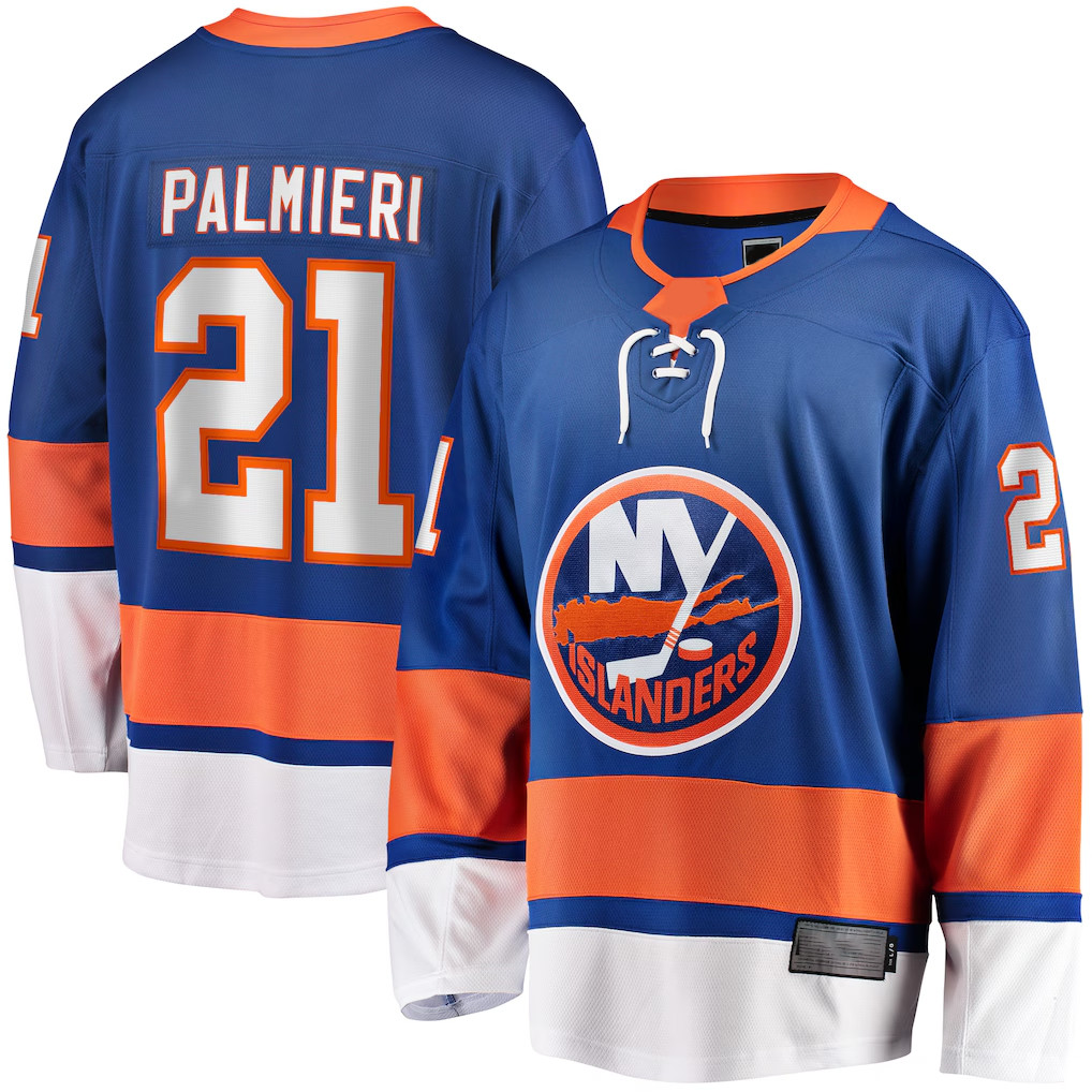 Friene NY.Islanders #21 Kyle Palmieri Royal Home Breakaway Replica Jerseys