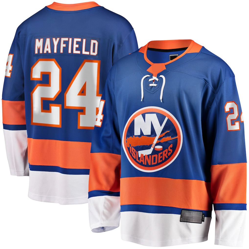 Friene NY.Islanders #24 Scott Mayfield Royal Breakaway Jerseys