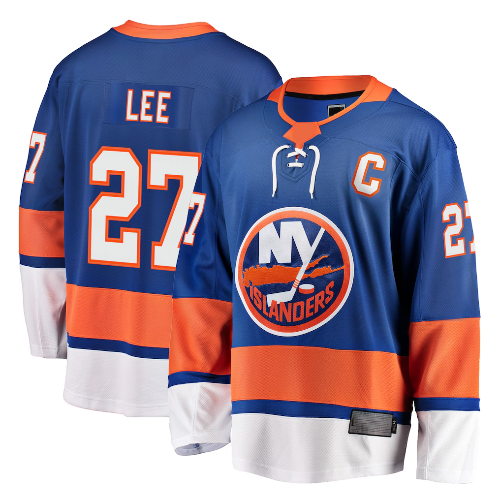 Friene NY.Islanders #27 Anders Lee Royal Breakaway Jerseys