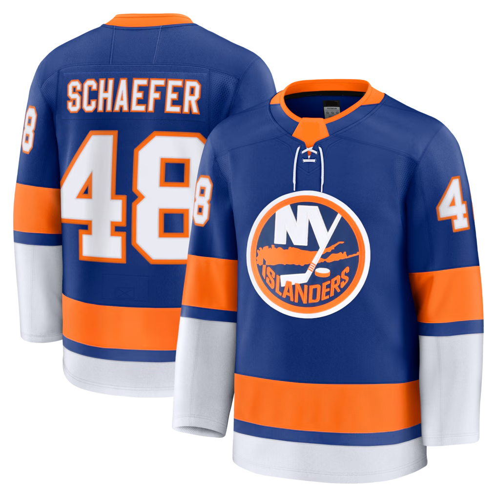 Friene NY.Islanders #48 Matthew Schaefer Royal Home Premium Jerseys