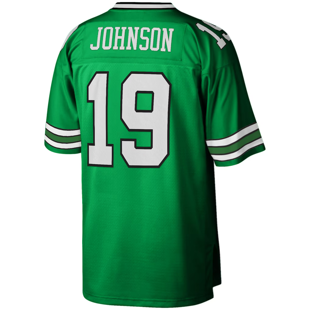 Friene NY.Jets #19 Keyshawn Johnson Mitchell & Ness Kelly Green Legacy Replica Puhic Stitched Jerseys