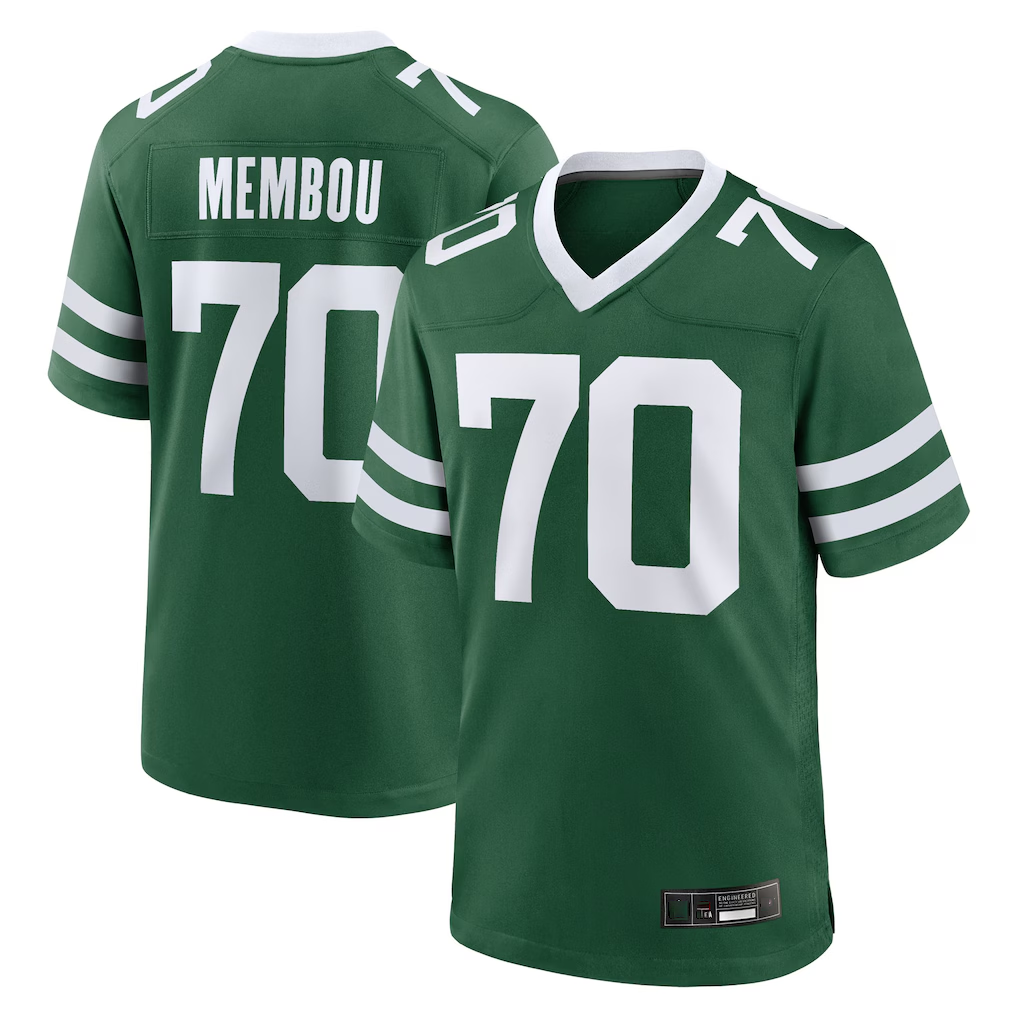 Friene NY.Jets #70 Armand Membou Green Team Game Stitched Jerseys
