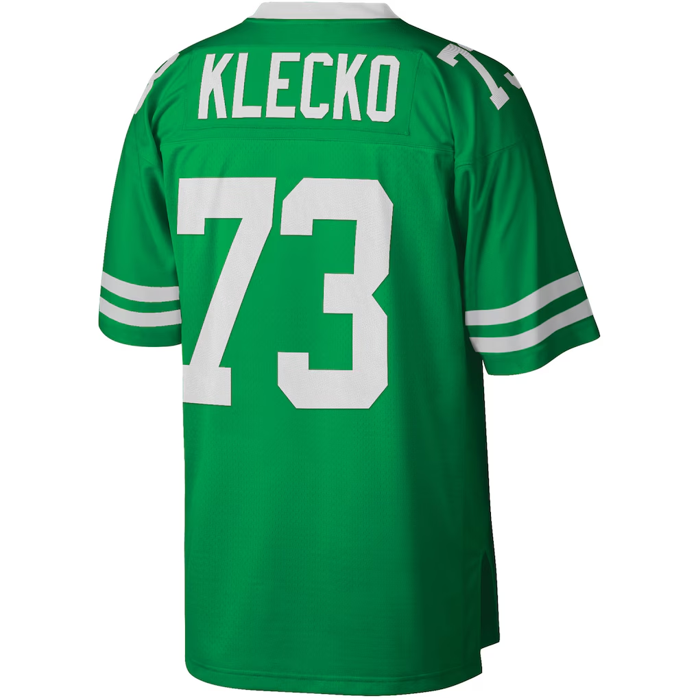 Friene NY.Jets #73 Joe Klecko Mitchell & Ness Kelly Green Legacy Replica Puhic Stitched Jerseys
