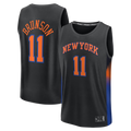 Friene NY.Knicks #11 Jalen Brunson Black Fast Break Jerseys - Statement Edition