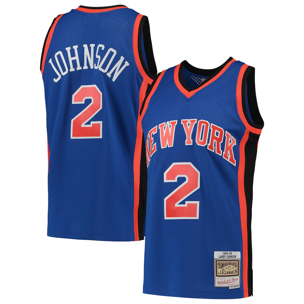 Friene NY.Knicks #2 Jose Alvarado Blue Fast Break Replica Stitched Jerseys- Icon Edition