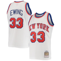 Friene NY.Knicks #33 Patrick Ewing Mitchell & Ness White 198586 Hardwood Classics Swingman Stitched Jerseys