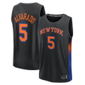 Friene NY.Knicks #5 Jose Alvarado Black Fast Break Replica Jerseys - Statement Edition
