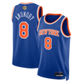 Friene NY.Knicks #8 OG Anunoby Blue 2026  Finals Patch Swingman Jerseys - Icon Edition