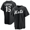 Friene NY.Mets #16 Dwight Gooden Player Black Home Game Stitched Jerseys