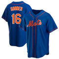 Friene NY.Mets #16 Dwight Gooden Player Royal Home Game Stitched Jerseys