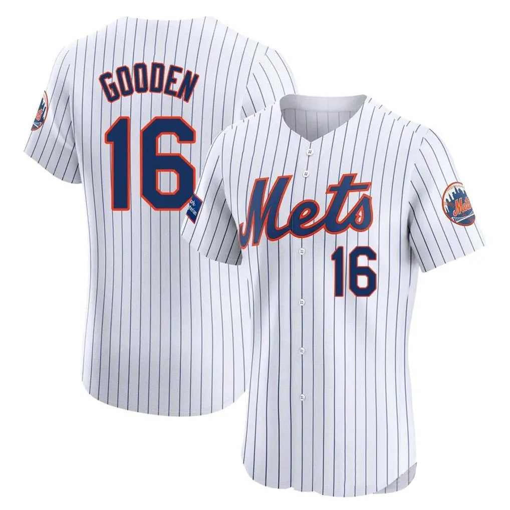 Friene NY.Mets #16 Dwight Gooden Player White Home Limited Elite Stitched Jerseys