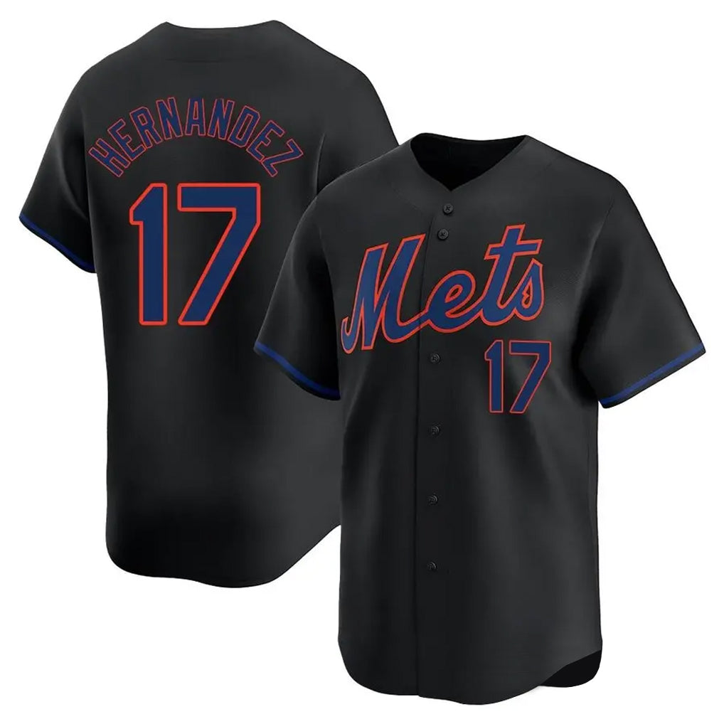 Friene NY.Mets #17 Keith Hernandez Player Black Alternate Home Limited Stitched Jerseys