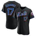 Friene NY.Mets #17 Keith Hernandez Player Black Replica Home Limited Elite Stitched Jerseys
