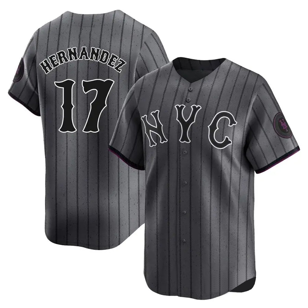Friene NY.Mets #17 Keith Hernandez Player Gray City Connect Limited Stitched Jerseys