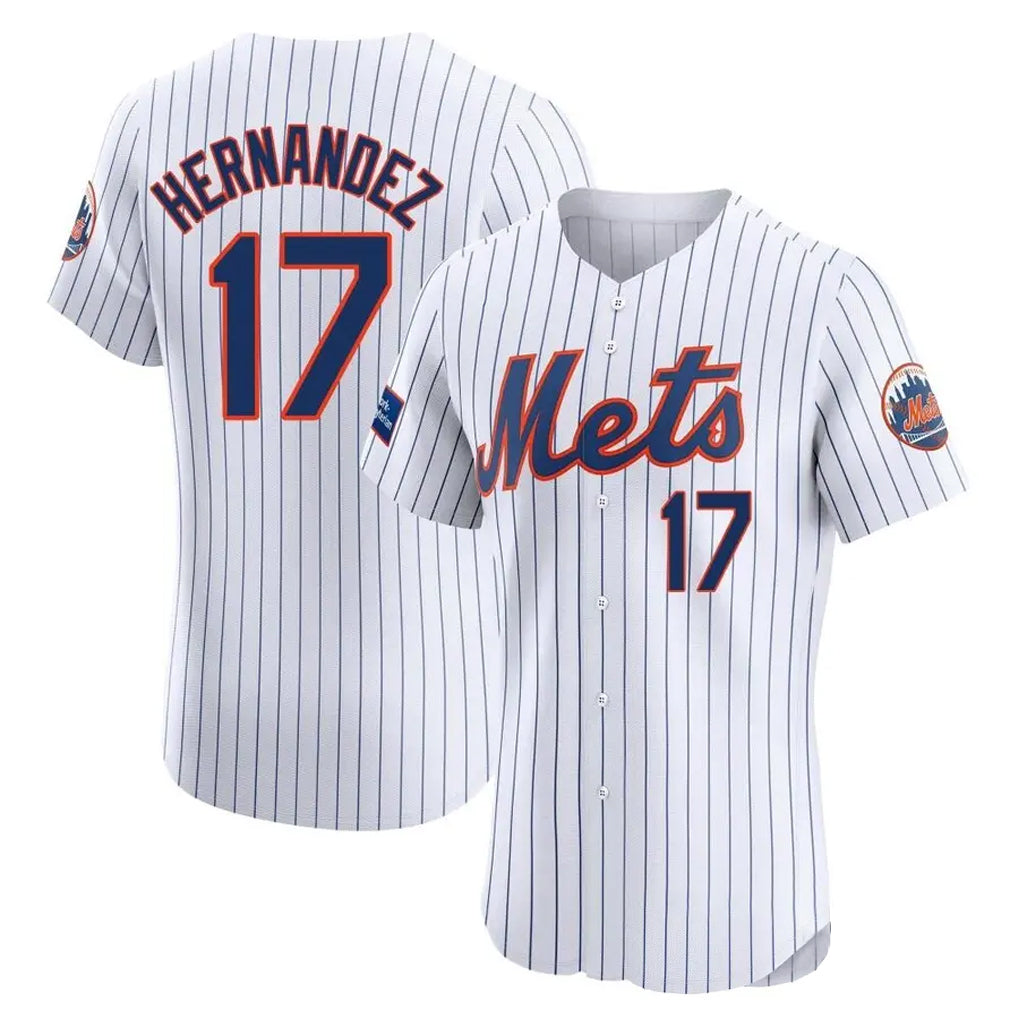 Friene NY.Mets #17 Keith Hernandez Player White Home Limited Elite Stitched Jerseys