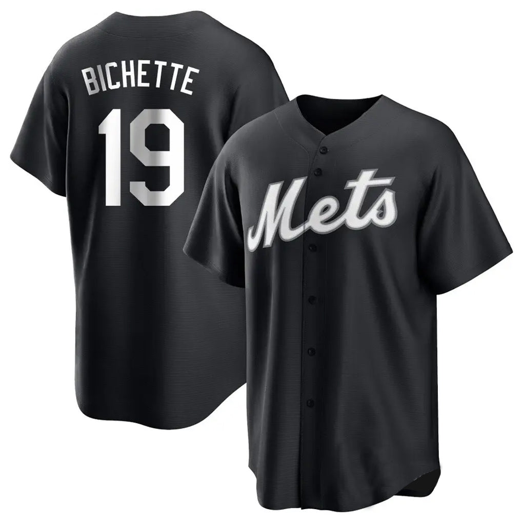 Friene NY.Mets #19 Bo Bichette Player Black Home Game Stitched Jerseys