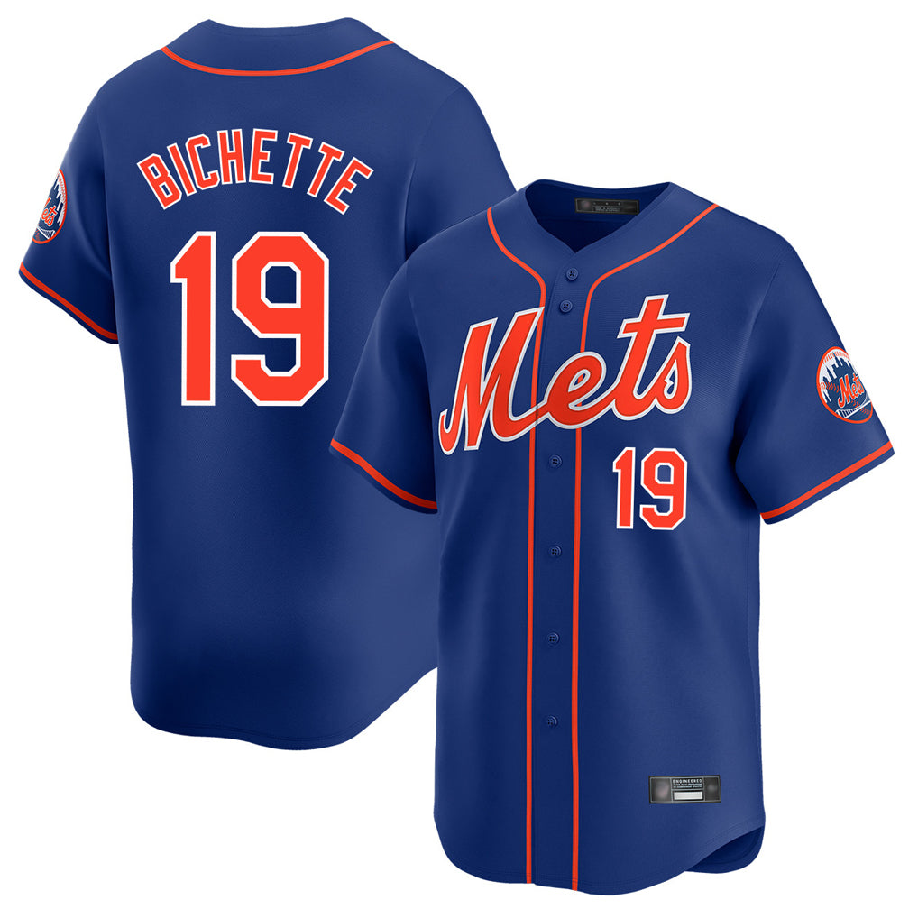 Friene NY.Mets #19 Bo Bichette Player Royal Home Limited Stitched Jerseys