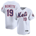 Friene NY.Mets #19 Bo Bichette Player White Home Limited Stitched Jerseys