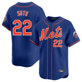 Friene NY.Mets #22 Juan Soto Player Royal Home Limited Stitched Jerseys