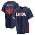 Friene NY.Mets #26 Nolan McLean Player Navy USA 2026 World Classic Home Limited Stitched Jerseys