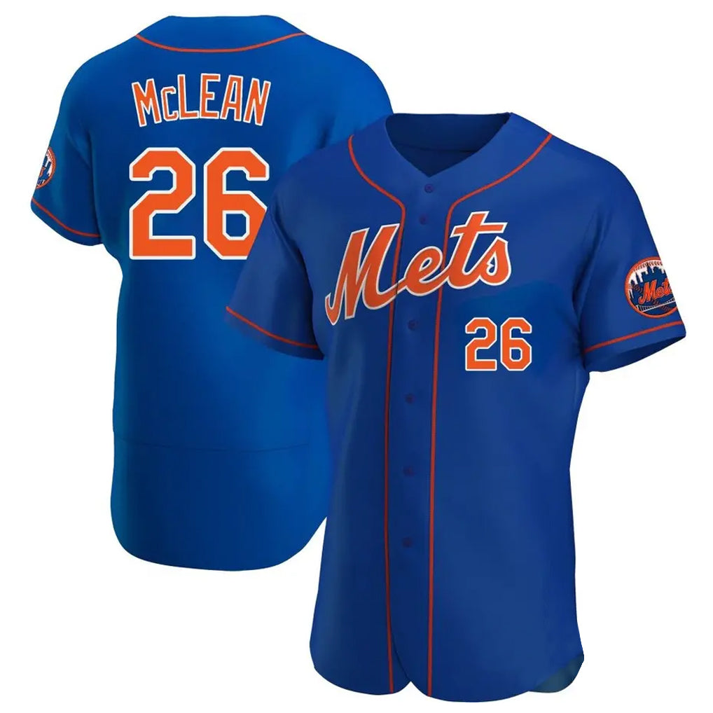 Friene NY.Mets #26 Nolan McLean Player Royal Limited Elite Home Stitched Jerseys