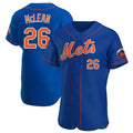 Friene NY.Mets #26 Nolan McLean Player Royal Limited Elite Home Stitched Jerseys