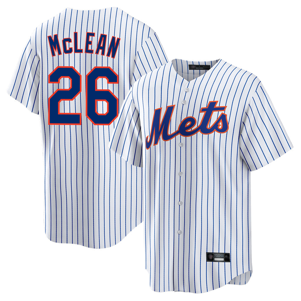 Friene NY.Mets #26 Nolan McLean Player White Home Game Stitched Jerseys
