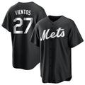 Friene NY.Mets #27 Mark Vientos Player Black Home Game Stitched Jerseys