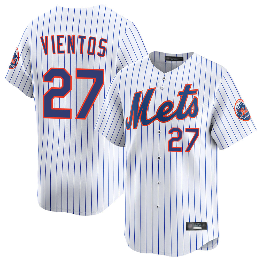 Friene NY.Mets #27 Mark Vientos Player White Home Limited Stitched Jerseys