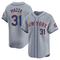Friene NY.Mets #31 Mike Piazza Player Gray Road Limited Home Stitched Jerseys
