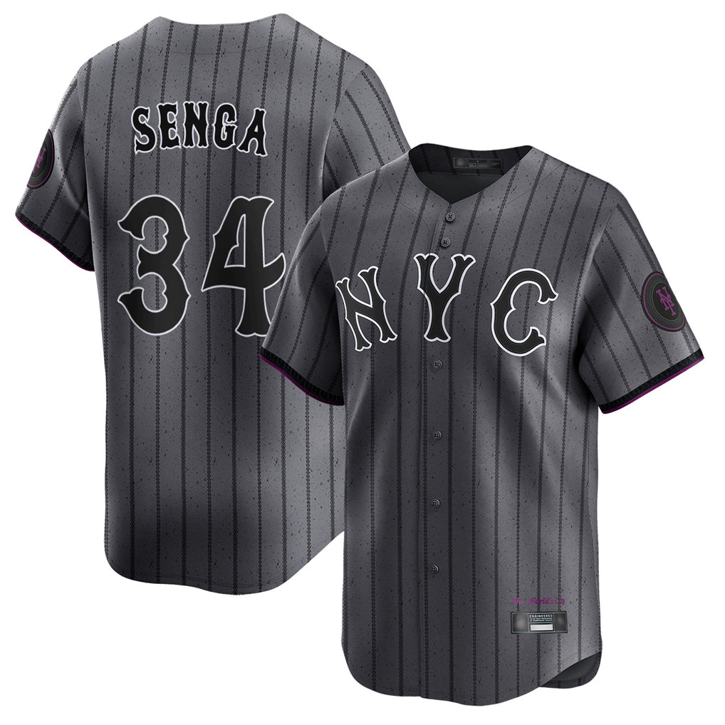 Friene NY.Mets #34 Kodai Senga Player Gray City Connect Limited Stitched Jerseys