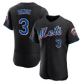 Friene NY.Mets #3 Carson Benge Player Black Replica Home Limited Elite Stitched Jerseys