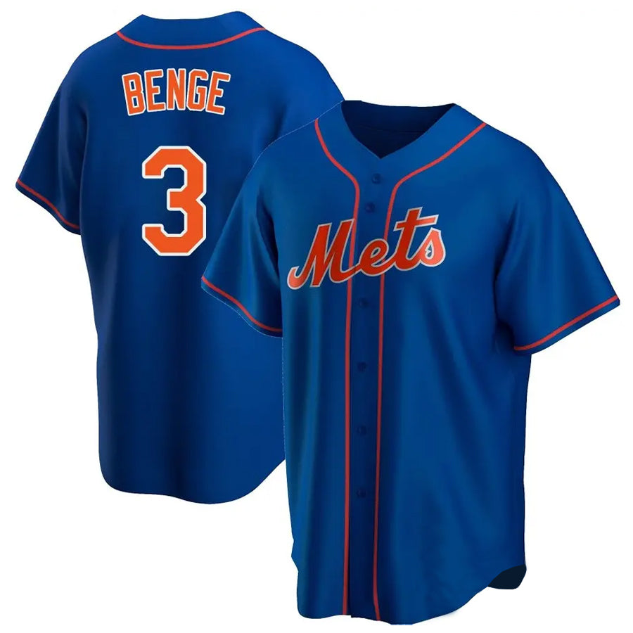 Friene NY.Mets #3 Carson Benge Player Royal Home Game Stitched Jerseys